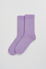 Load image into Gallery viewer, Parma Violet Merino Socks: Parma Violet / Small (UK 4-7)