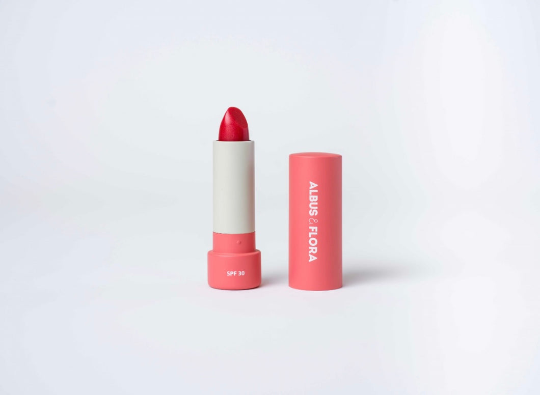 Albus & Flora Snowberry Red spf30 Lip Balm