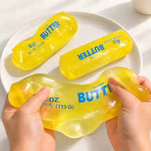 Load image into Gallery viewer, Realistic Salted Butter Bar Squishy – Stretchy Stress Relief
